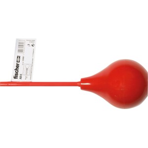 Soffietto rosso Fischer AB K per pulire i fori per tasselli.