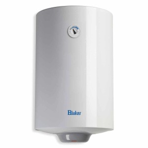 Scaldabagno t.b.t. bianco con regolatore di temperatura.