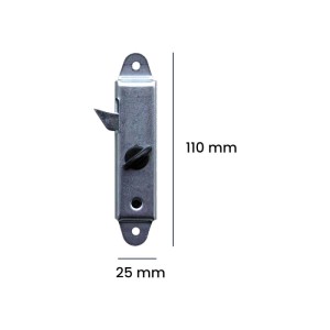 Sicure tapparelle ferro zincato set 2 pezzi 25x110 mm