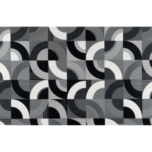 Tappeto cucina Full Quadro H505xL180 cm grigio