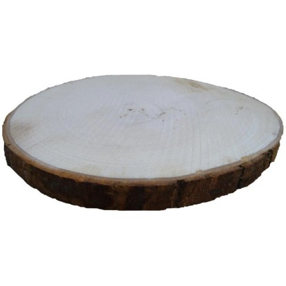 Rondella douglasia in legno con corteccia