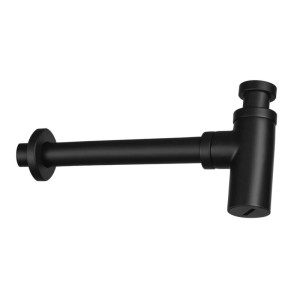Kit di scarico per lavabo rotondo nero