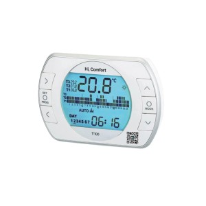 Termostato ambiente digitale di Hi, Comfort. Regolatore elettronico di temperatura per riscaldamento.