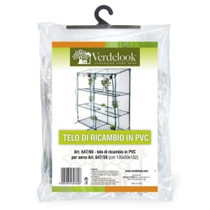 Telo di ricambio per serra rettangolare con ripiani Verdelook 135x50x152 cm