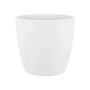 Vaso per fiori rotondo Elho Brussels bianco, Ø 18 cm, in plastica riciclata.