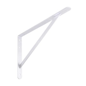 Reggimensola in acciaio 500x330x30x4 mm bianco opaco