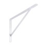 Reggimensola in acciaio 500x330x30x4 mm bianco opaco