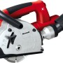 Fresatrice per muri Einhell, utensile elettrico rosso-argento per scanalature.