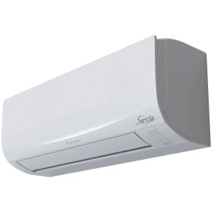 Condizionatore Daikin Siesta bianco per una temperatura ambiente confortevole.