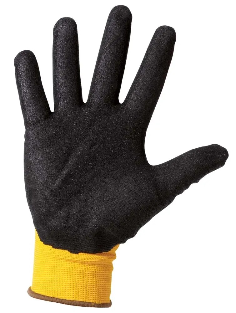 Guanti Da Lavoro Dekton Nitrile Nero / Rosso 9 / L 10 Coppia / S - Foto 6