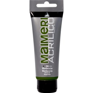 Tubo di colore acrilico Maimeri Acrilico, tonalità Verdaccio.