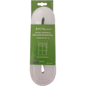 Cintino per tapparelle bianco, lunghezza 7,5 m. Accessorio per tapparelle.