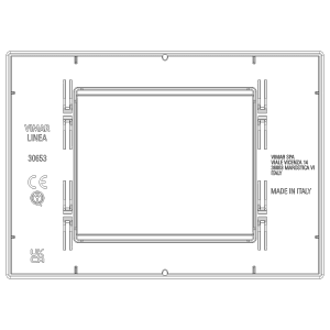 Placca t.b.t. per interruttori e prese