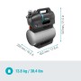 Sistema idrico domestico Gardena con dimensioni e peso. Pompa elettrica per casa e giardino.