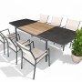 Tavolo allungabile da giardino Aster in alluminio 166-254x100x76 cm_2