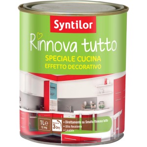 Barattolo di smalto per cucina Syntilor Rinnova Tutto, verde. Pittura per rinnovare mobili e pareti della cucina.