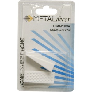 Fermaporta bianco di t.b.t. in blister.