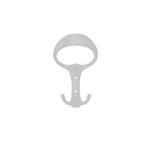 Appendiabiti in zama bianco opaco