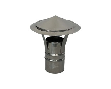 Comignolo Antivento Cinese Per Canna Fumaria - Acciaio Inox 304, DN 200, Per Stufe E Camini