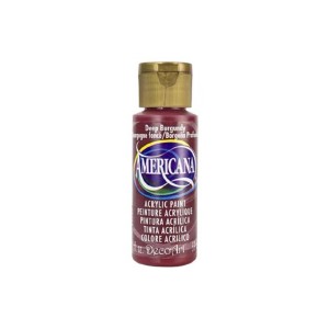 Flacone di pittura acrilica Americana color Borgogna intenso per progetti fai-da-te.
