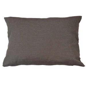 Cuscino rettangolare grigio per decorazione e comfort.