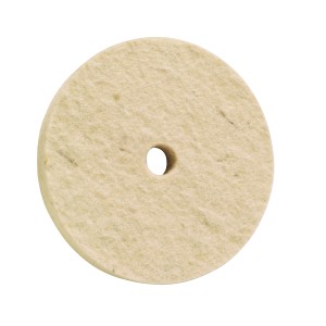 Disco lucidante in feltro LUX, diametro 75 mm, per trapani, per lucidare metalli e plastica.