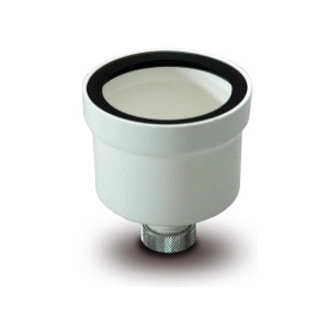 Sifone Tappi bianco con raccordo filettato.
