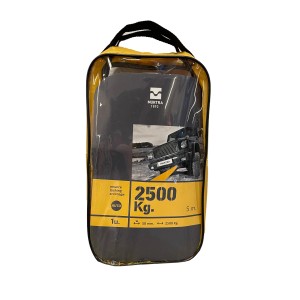 t.b.t. Cinghia di fissaggio in borsa gialla, portata 2500 kg.