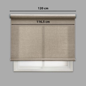 Tenda a rullo Berlin filtrante 120x250 cm marrone