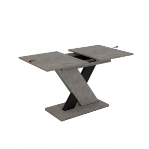 Tavolo allungabile da pranzo AXI nero 120x75x76 cm