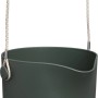 Elho B.For Swing fioriera sospesa, Ø 18cm, verde foglia, con cordino per uso interno.