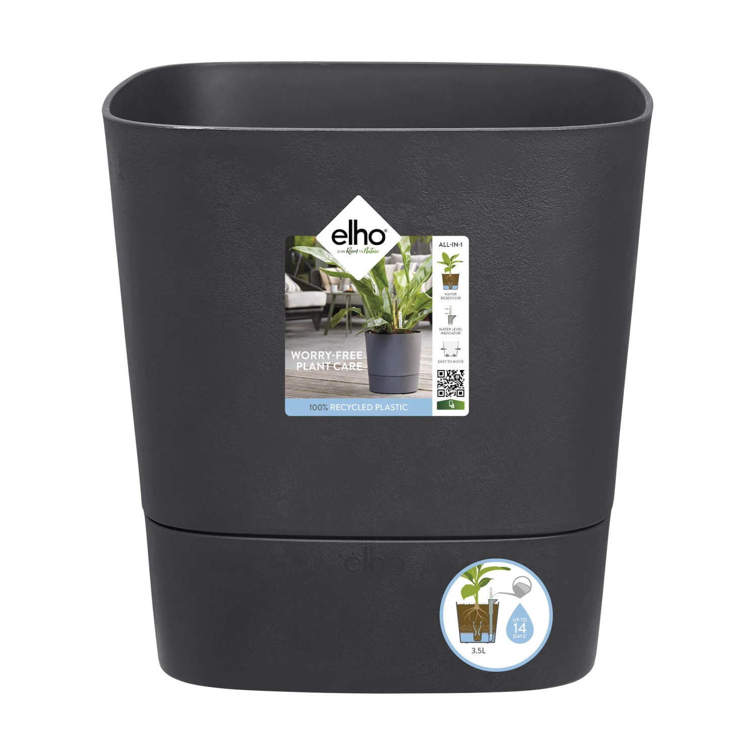 Vaso Quadrato ''Liscio Classic'' Per Fiori E Piante Da Giardino -40 Cm - Foto 8