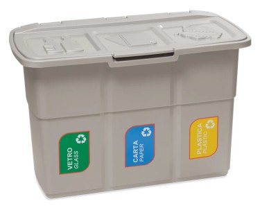 Pattumiera Tripla Piccolo Volume | HOME