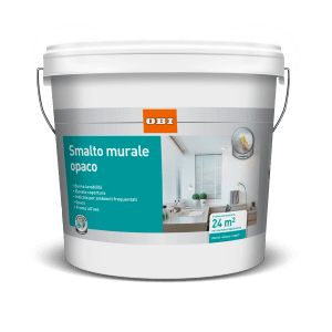 Secchio di OBI Mattlatex Bianco, 5 l, pittura lavabile opaca per interni, ideale per pareti sollecitate.