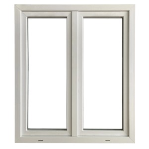 Finestra in PVC bianca a due ante. Finestra per nuove costruzioni e ristrutturazioni.