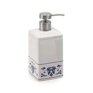 Dosasapone bagno Cixi in porcellana 450 ml bianco/blu