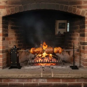 Girarrosto elettrico Cruccolini mod GA20 con giunto cardanico 200 cm