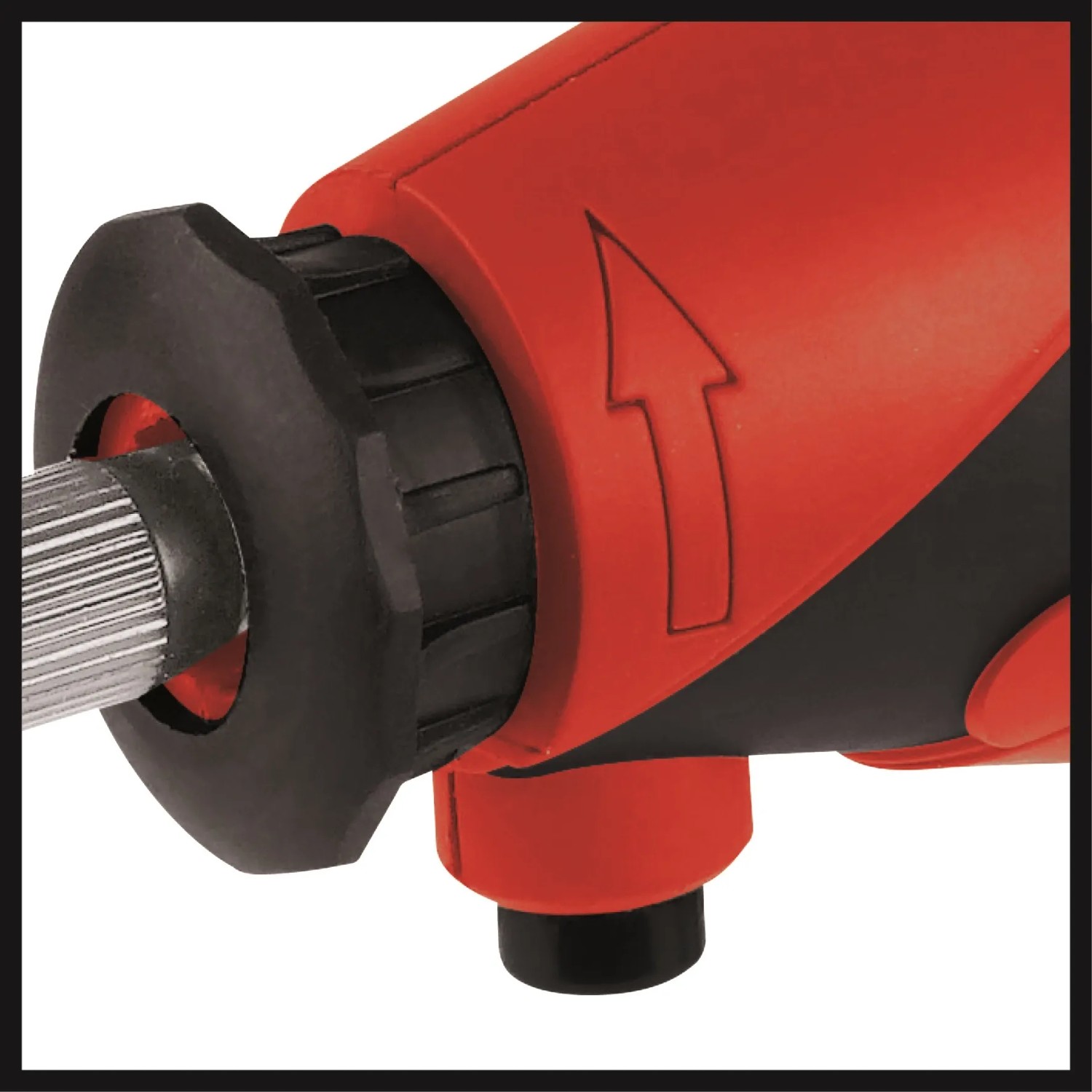 Dettaglio: Utensile per levigatura e incisione Einhell TC-MG 135 E con blocco del mandrino.