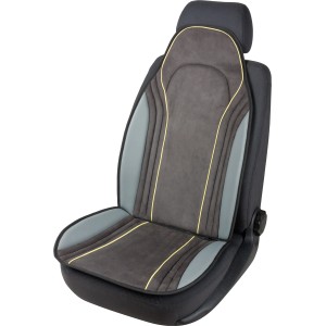 Coprisedile auto t.b.t. in grigio e nero per un maggiore comfort in auto.