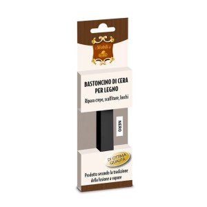 t.b.t. Cera per legno nera per riparare mobili e superfici in legno.