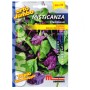 Confezione di semi per insalata mista 'Misticana Deliziosa' con spinaci e bietole rosse.