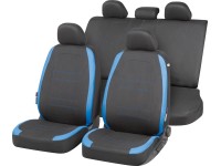 Coprisedili auto Linea S set completo 5 teste nero e grigio