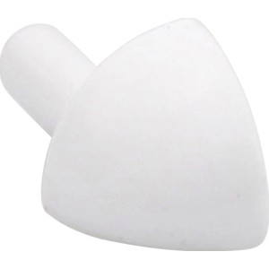 Angolo profilo terminale quarto di cerchio, PVC bianco lucido, 8 mm, 4 pezzi