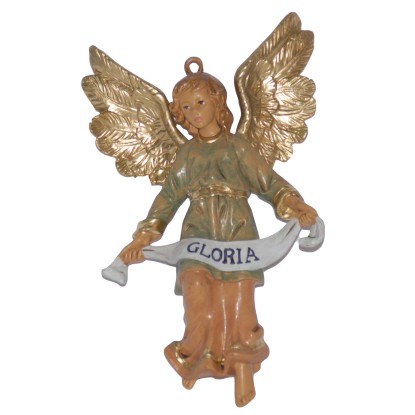 Angelo Gloria statuina presepe Lux 16 cm