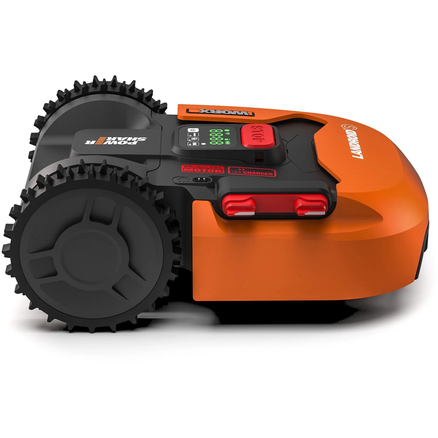 Robot rasaerba Worx Landroid S300, arancione e nero, per prati fino a 300 m².