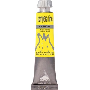Tubo di colore a tempera giallo limone di Maimeri per belle arti.