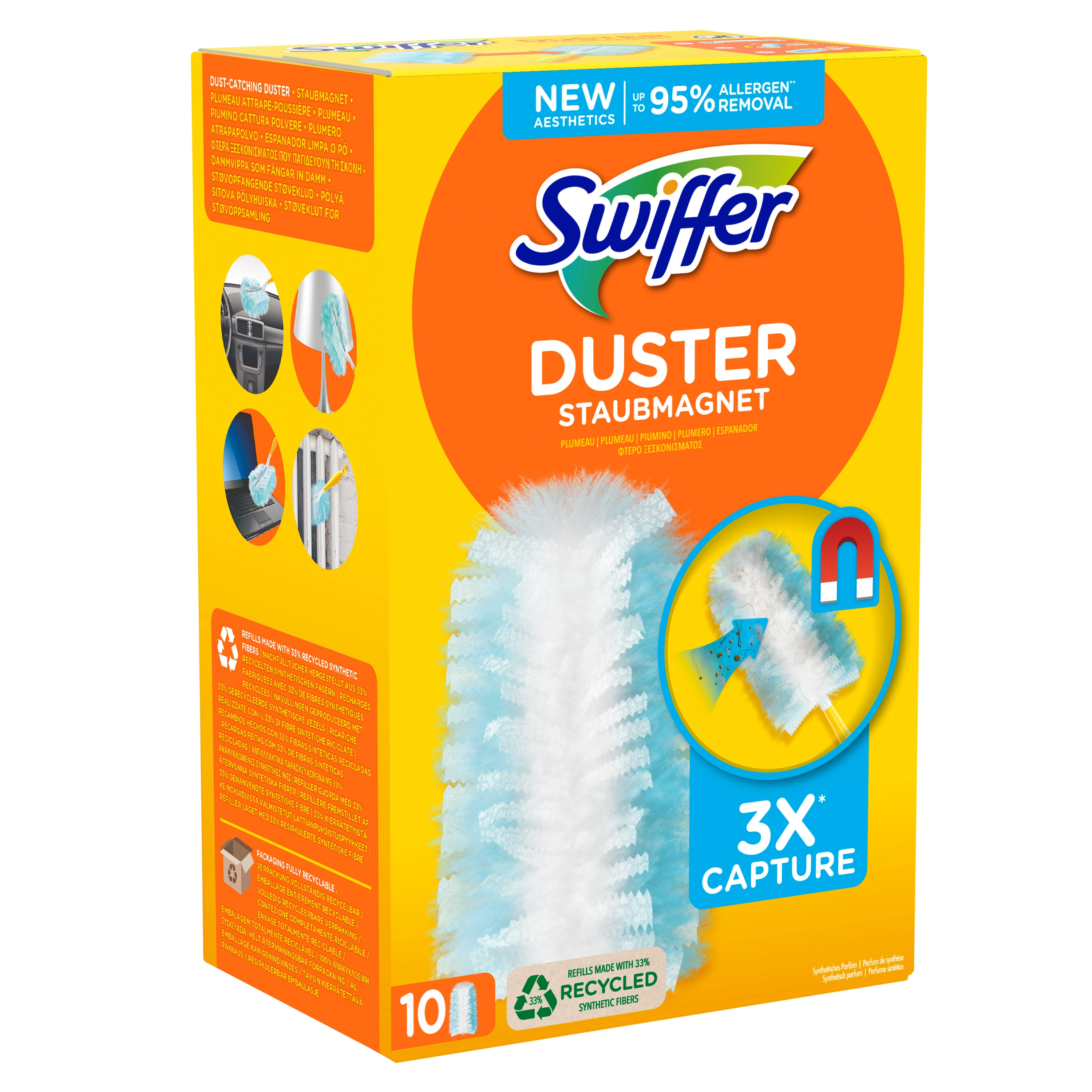 Swiffer Duster Ricarica per Piumino Catturapolvere, 10 Pezzi : :  Casa e cucina