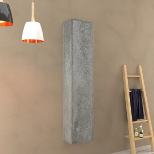 Mobile bagno sospeso grigio per arredo bagno.