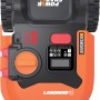 Worx Landroid M700 robot tagliaerba, vista dall'alto. Robot tagliaerba con display e comandi.