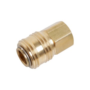 Raccordo a una mano LUX in ottone, 18,6 mm (G 1/2) IG, per accessori compressore.